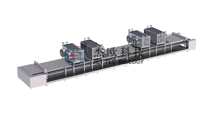 Cinturón de malla/congelador de túnel de banda sólida